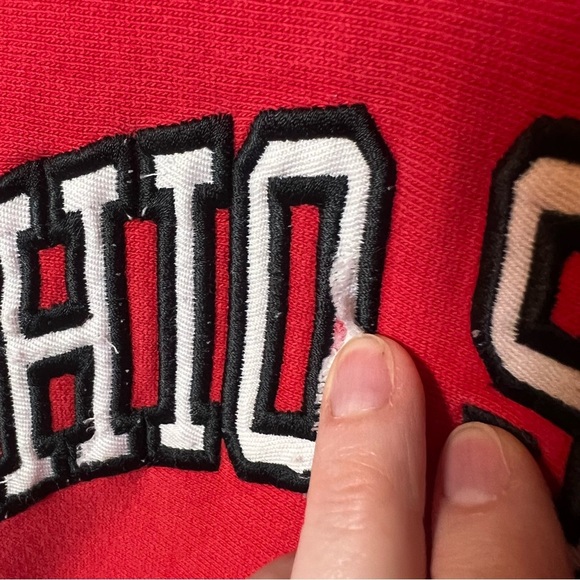 Ohio State Buckeyes Hoodie Men’s XS‎ Team Red Sweatshirt Fleece Pullover **READ - Picture 3 of 6